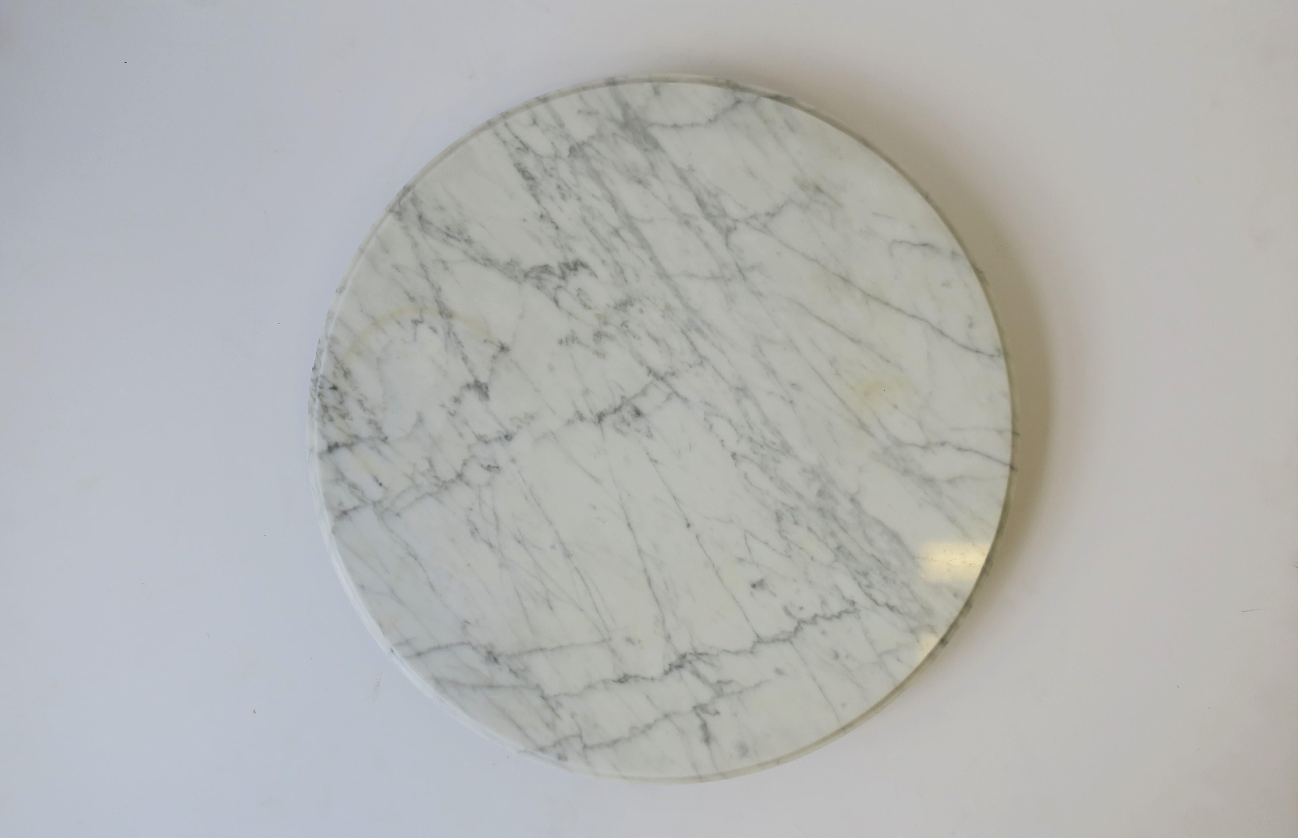 scalloped marble lazy susan