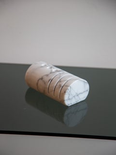 Italian Carrara Marble Pen and Card Holder