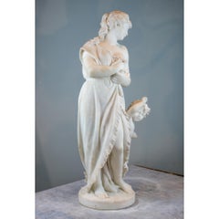Italian Marble Statue Sculpture by Romanelli