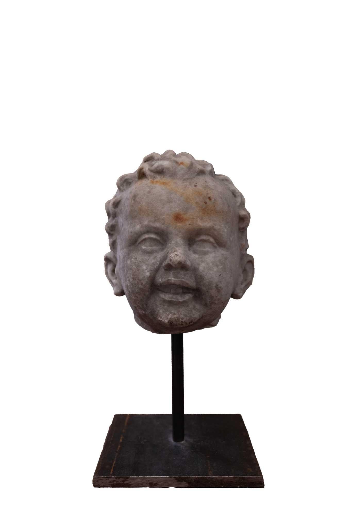 Italian Carrara Marble Statue en Bueno estado para la venta en Round Top, TX