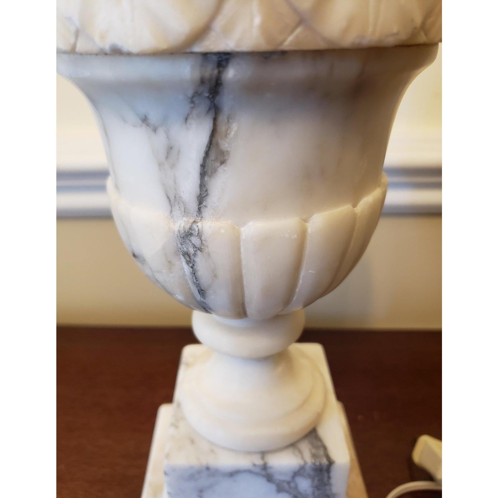 marble lamp vintage