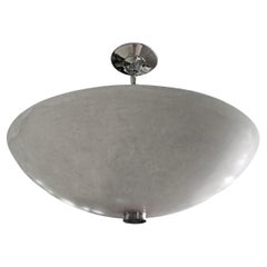 Italian Carved Alabaster Flush Fixture