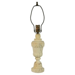 Italian Carved Alabaster Lamp