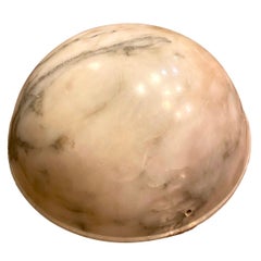 Italian Carved Alabaster Light Fixture