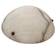 Italian Carved Alabaster Light Fixture