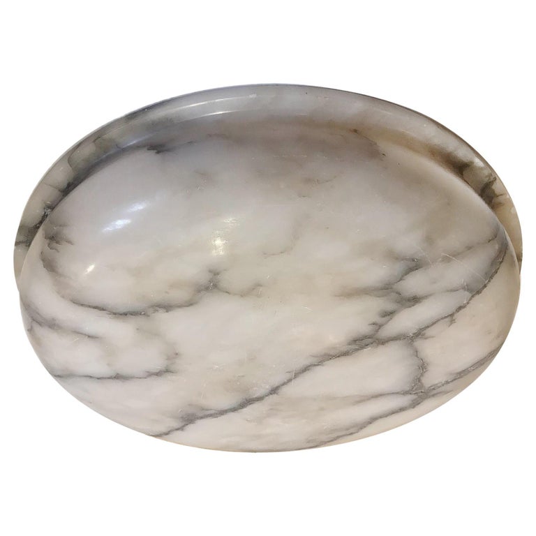 Italian Carved Alabaster Light Fixture For Sale at 1stDibs