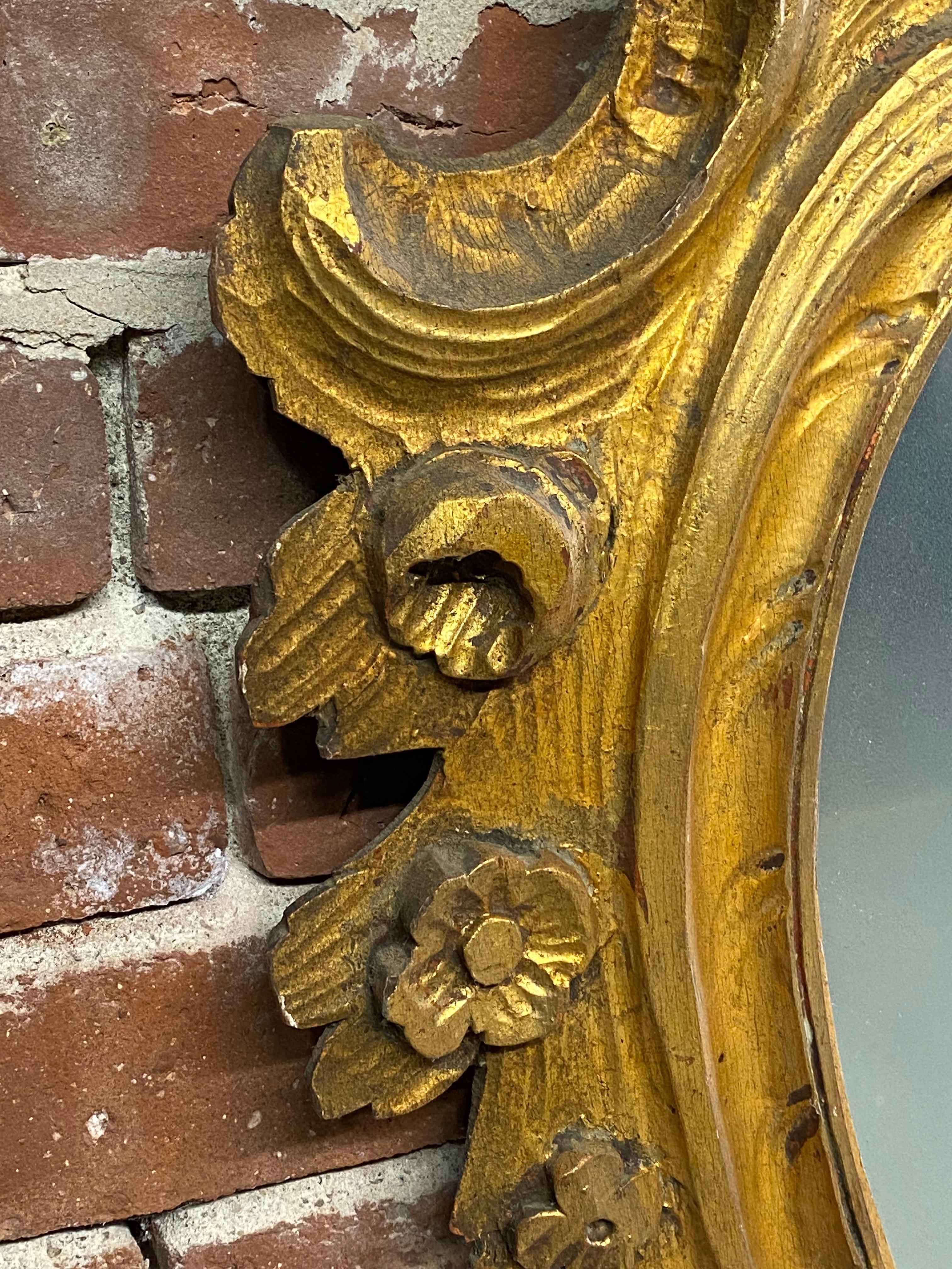 Italian Carved and Gilded Baroque Style Mirror 4
