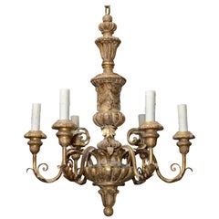 Italian Carved and Giltwood Chandelier