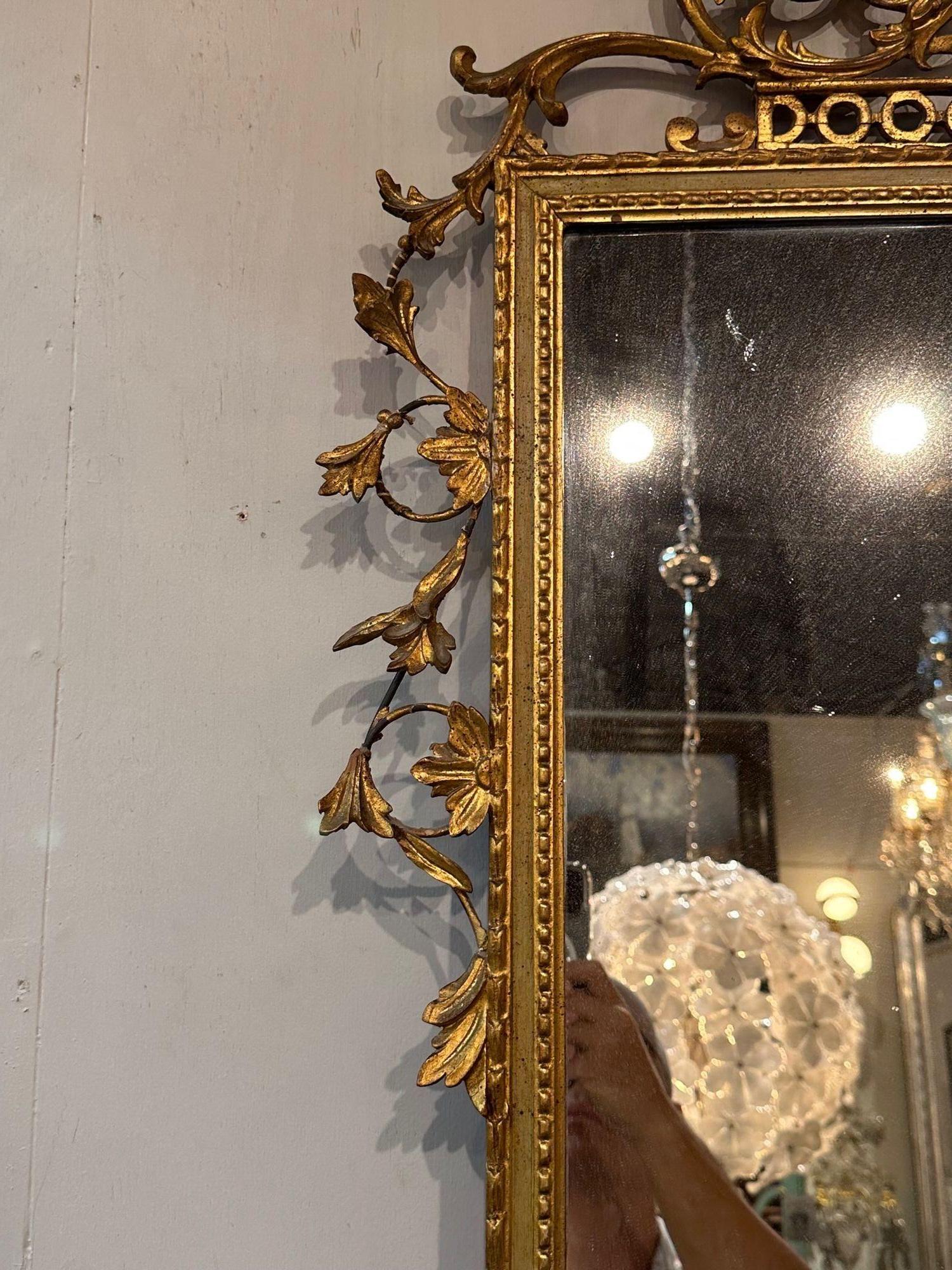 Italian Carved and Giltwood Neo-Classical Mirror 2