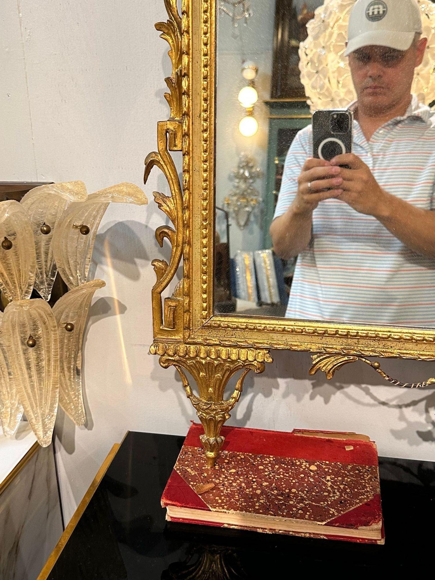 Italian Carved and Giltwood Neo-Classical Mirror 3