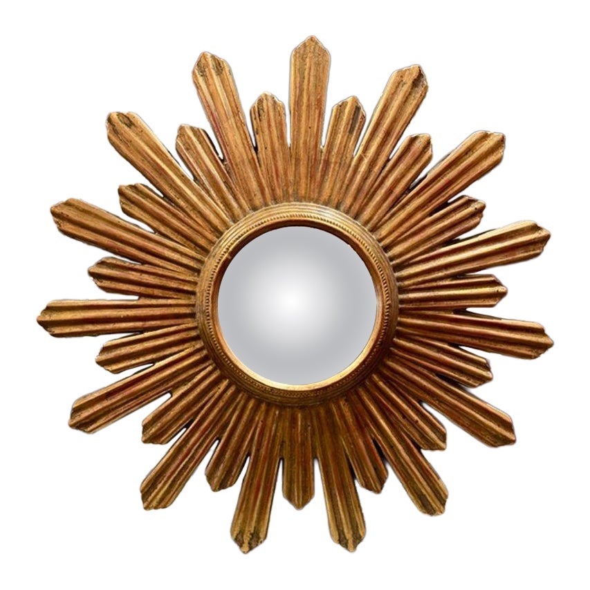 Italian Carved and Giltwood Sunburst Mirrors