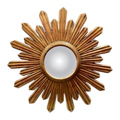 Italian Carved and Giltwood Sunburst Mirrors
