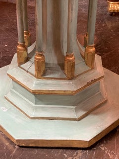 Italian Carved and Parcel-Gilt Colosseum Occassional Table