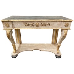 Italian Carved and Parcel-Gilt Consoles
