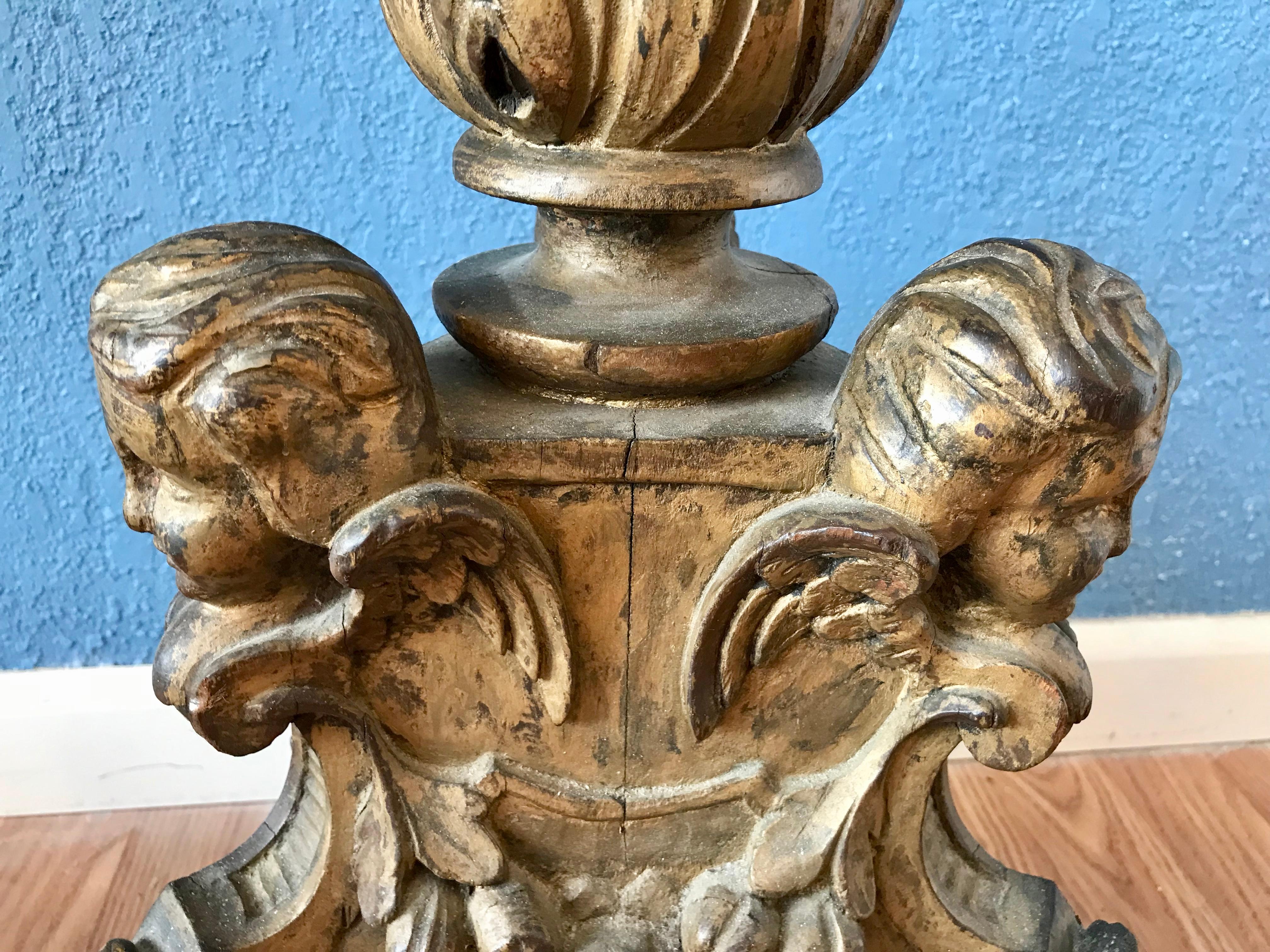 Italian Carved Baroque Floor Lamp 3
