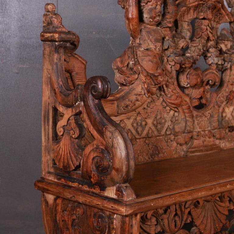 Bench Italian 1stDibs Carved at benches italian |