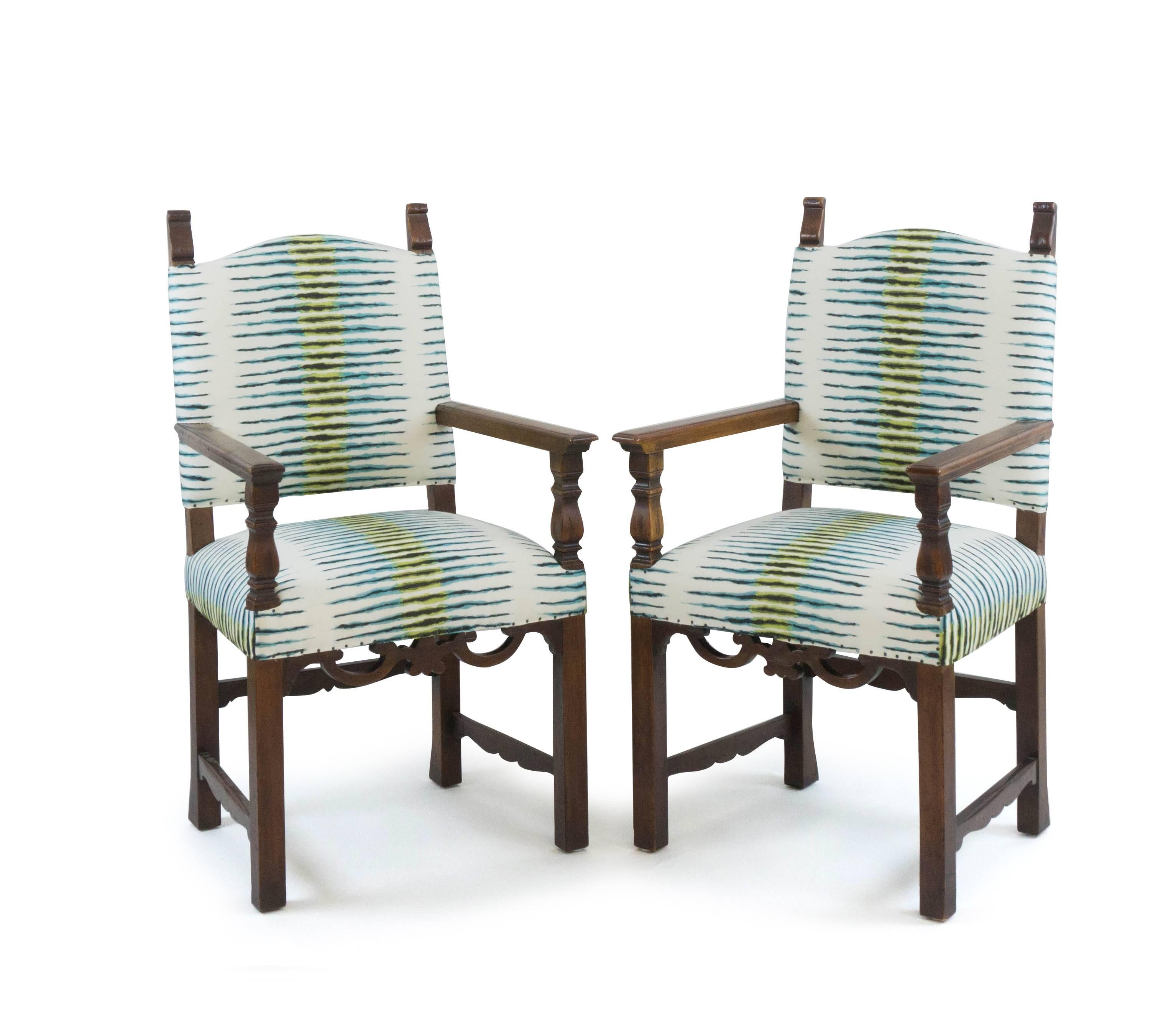 Italian Carved Chairs (Pair) In Excellent Condition In Greenwich, CT