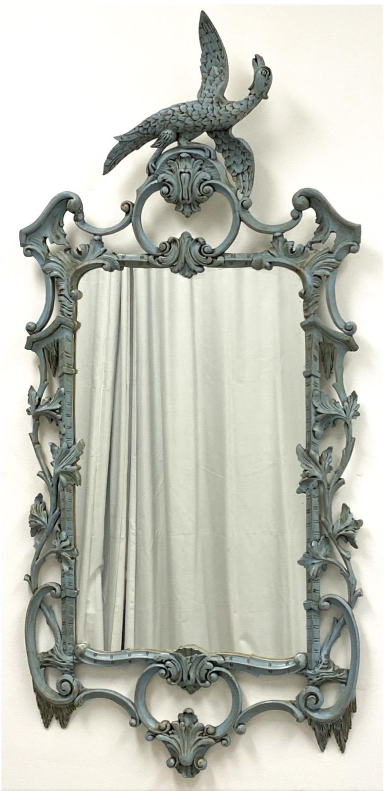 20th Century Italian Carved Chinese Chippendale Style Mirror Att. To Friedman Brothers