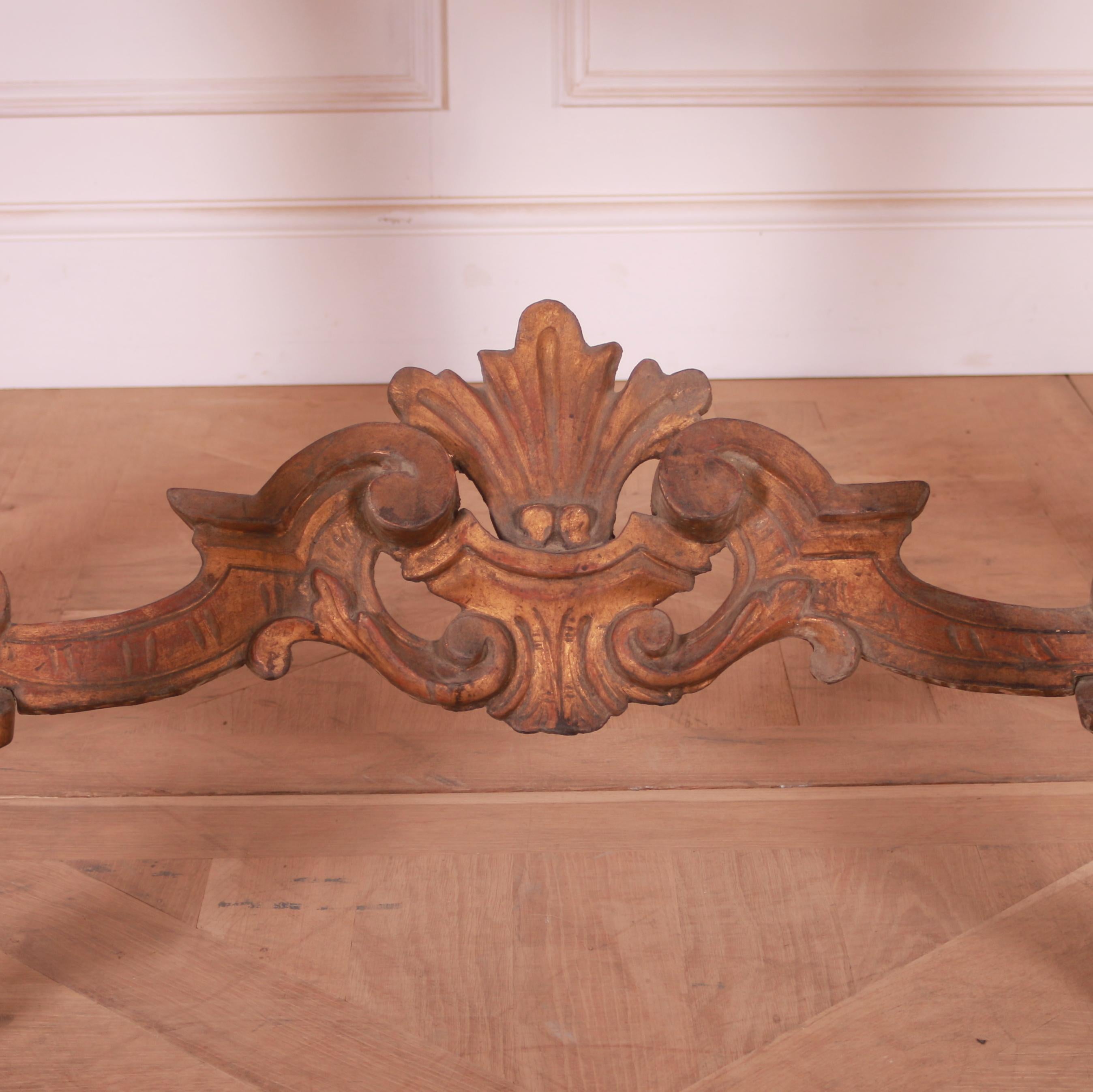 Italian Carved Console Table In Good Condition In Leamington Spa, Warwickshire
