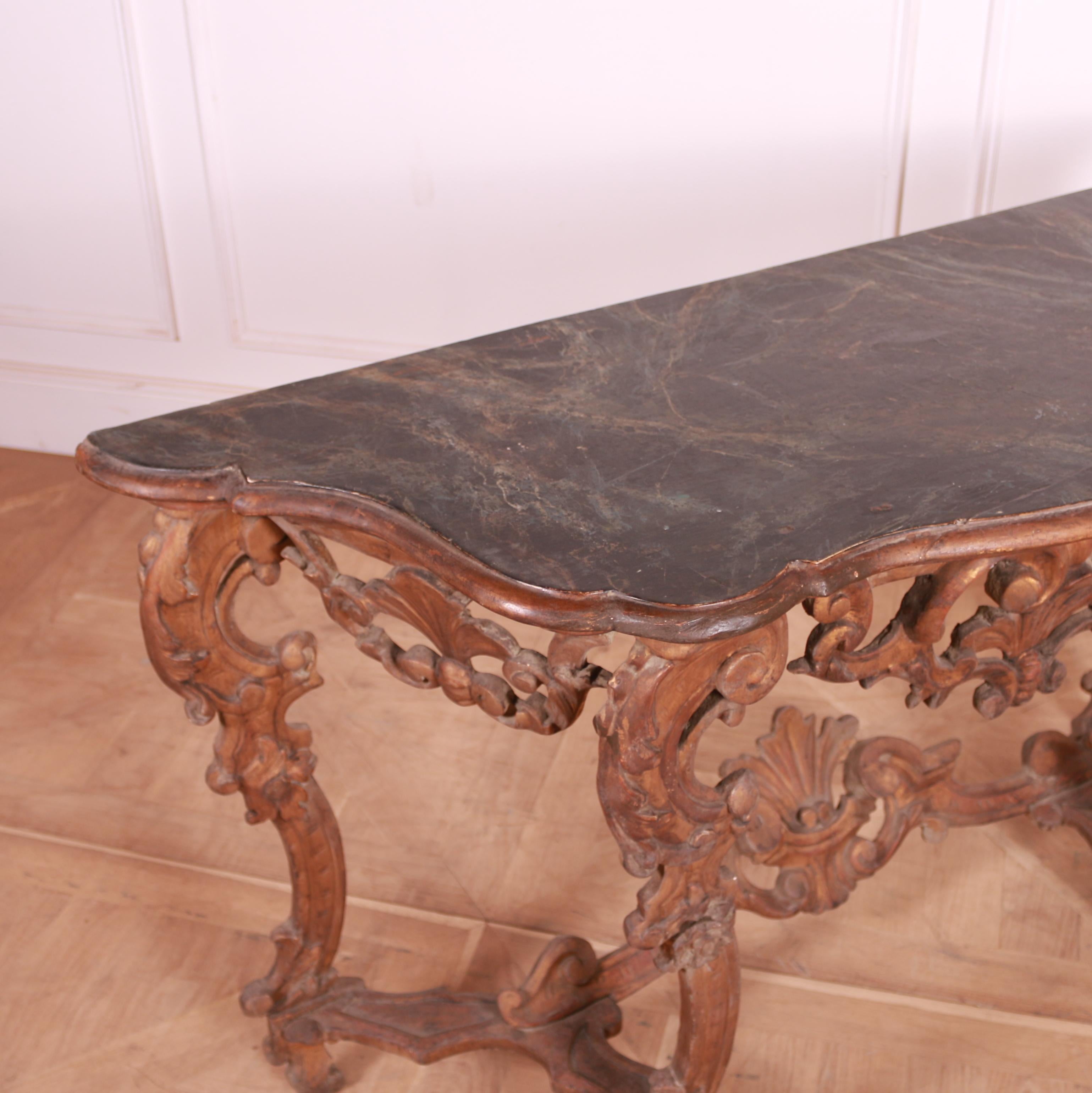 Italian Carved Console Table 1