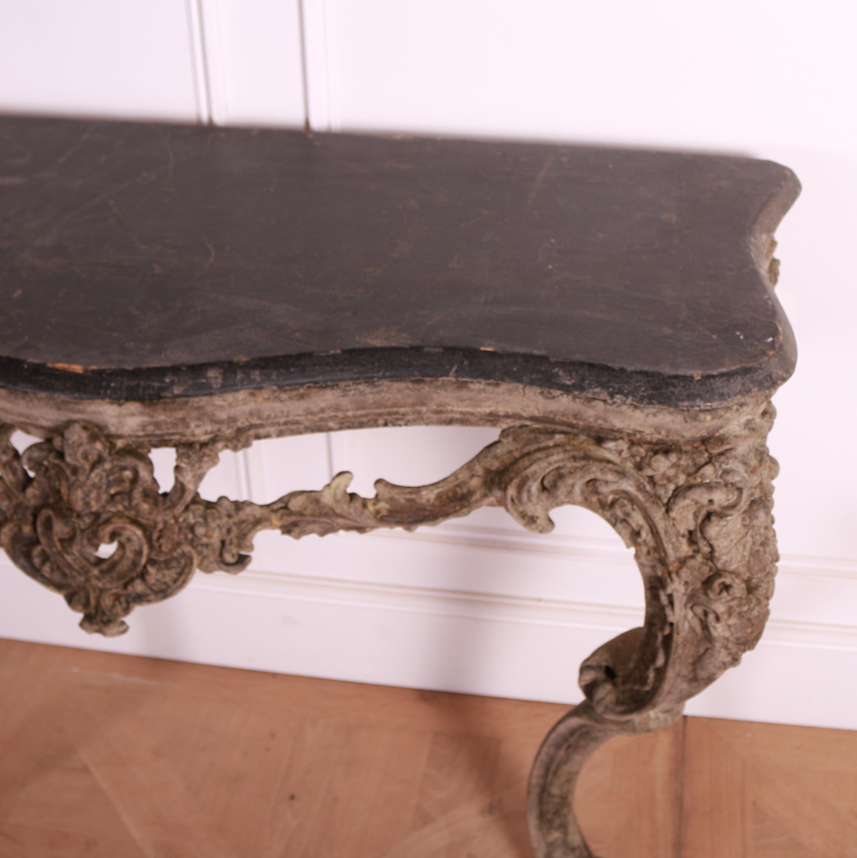 Italian Carved Console Table For Sale 2