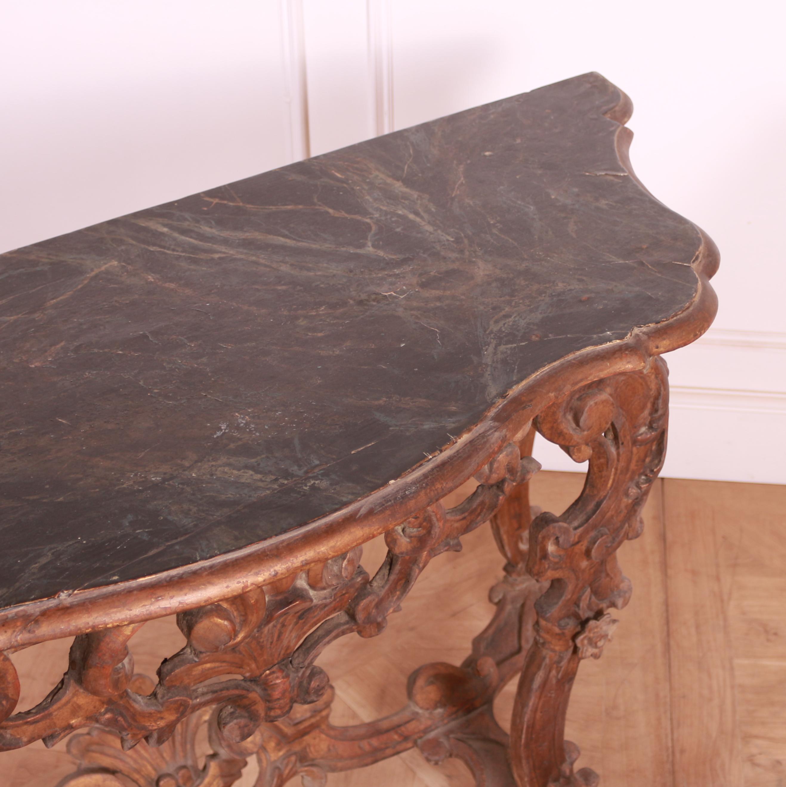 Italian Carved Console Table 2