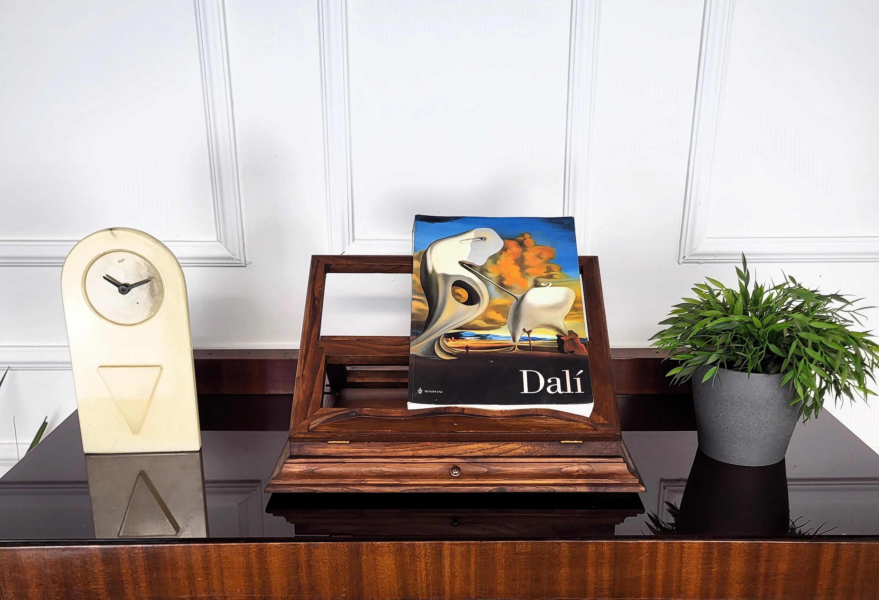 Mid-Century Modern Italian Carved Decorated Adjustable Book Stand Rest