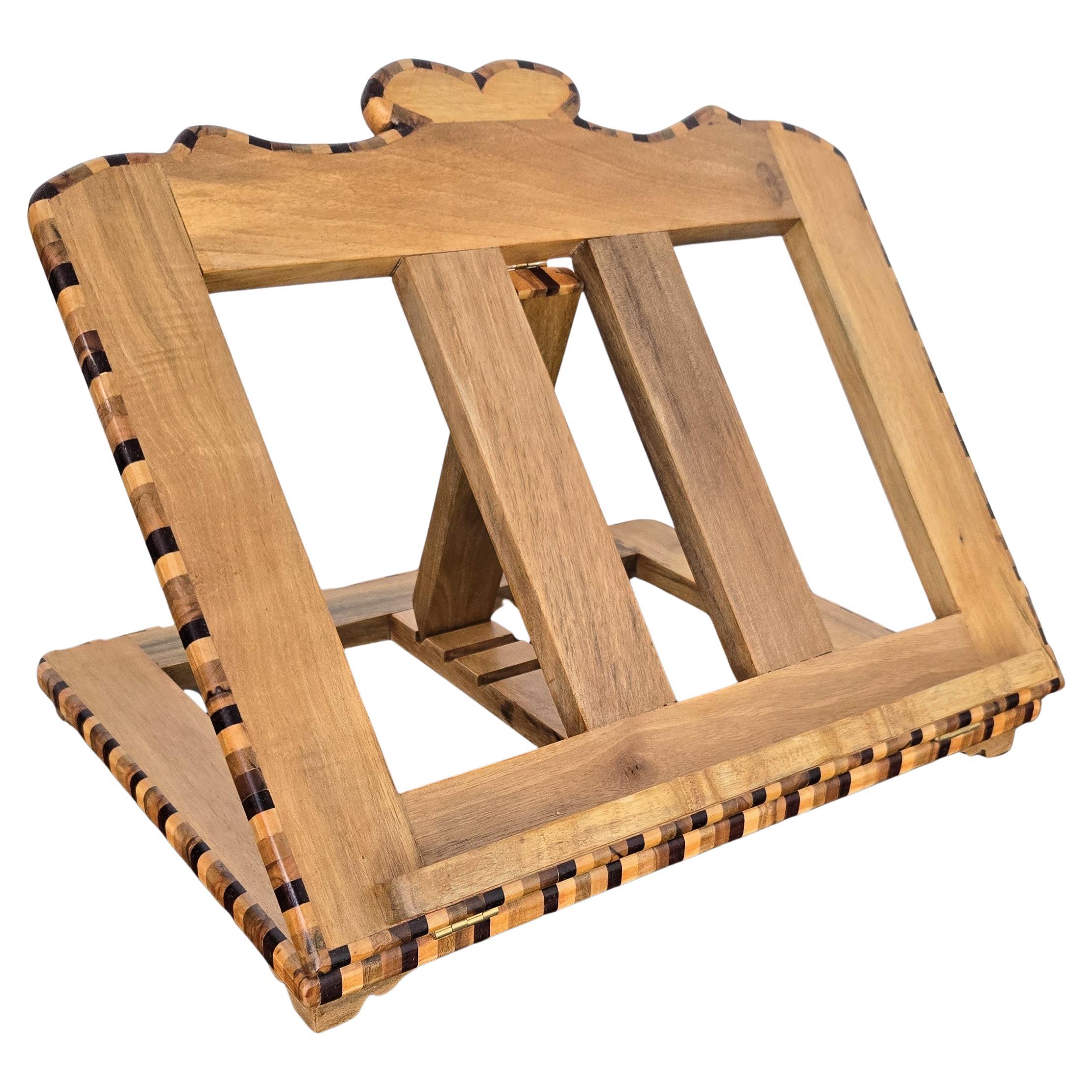 Italian Carved Decorated Adjustable Book Stand Rest