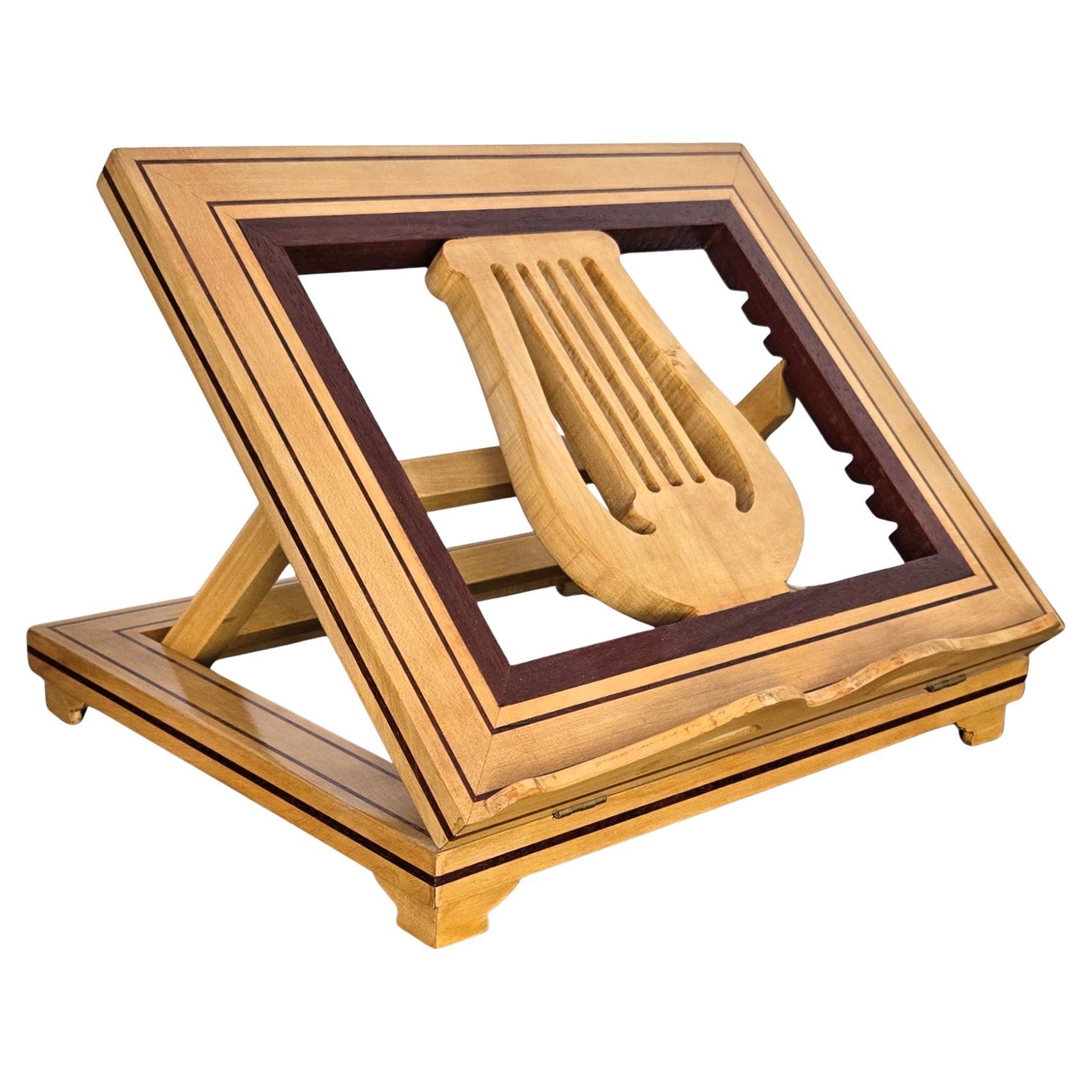 Italian Carved Decorated Adjustable Book Stand Rest