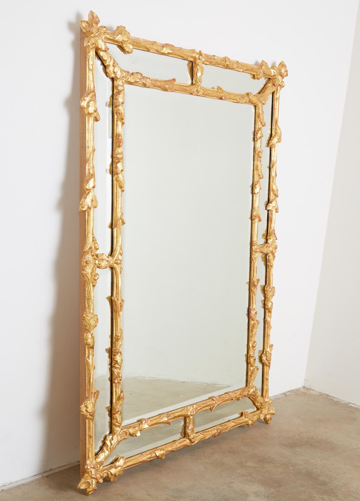 faux bois mirror