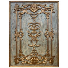 Italian Carved Giltwood Boiserie Architectural Panel