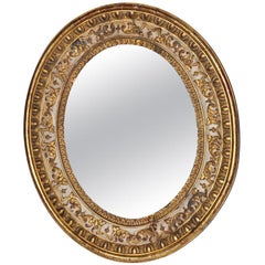 Antique  Italian Carved Giltwood Mirror