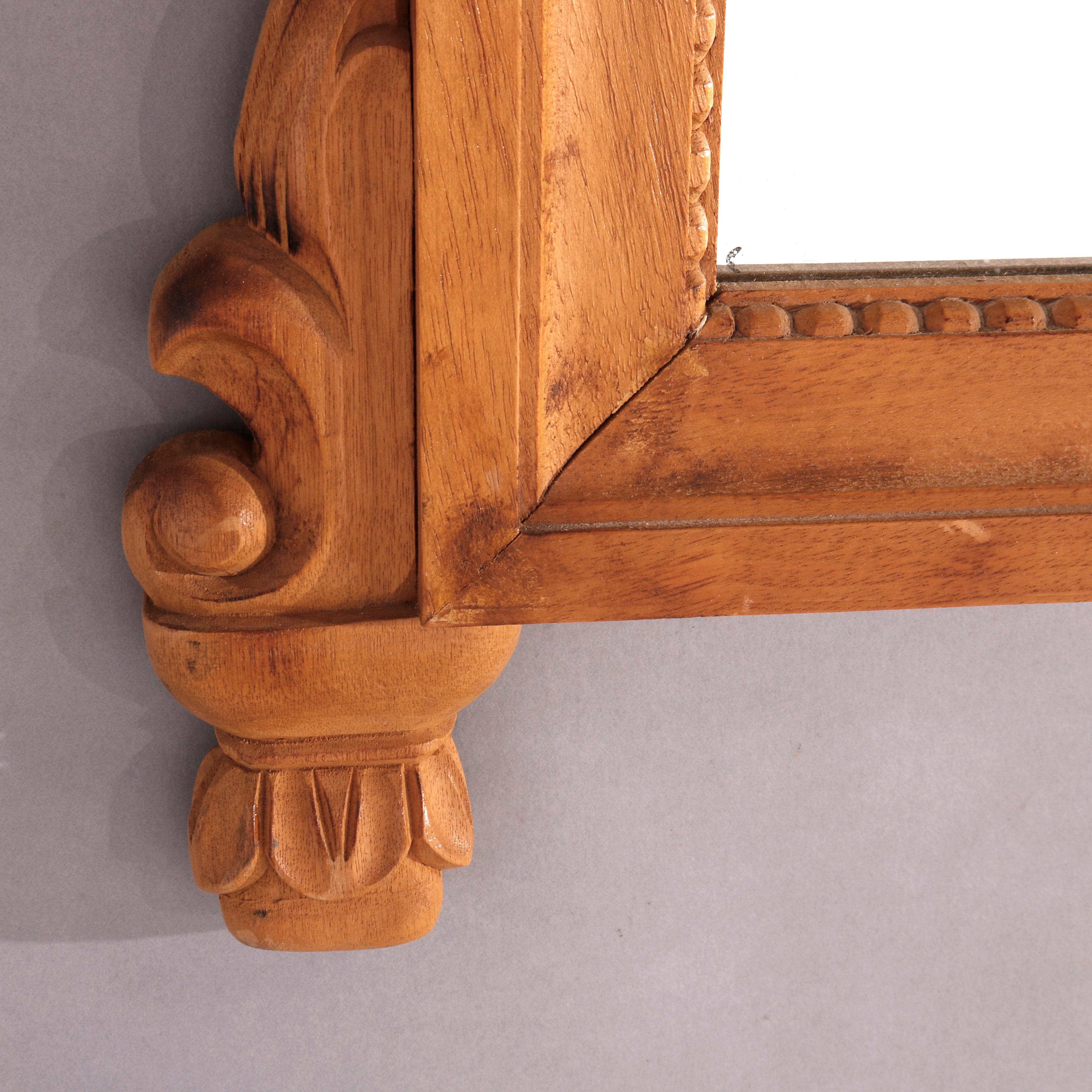 Italian Carved Hardwood Wall Mirror 20th C For Sale 8