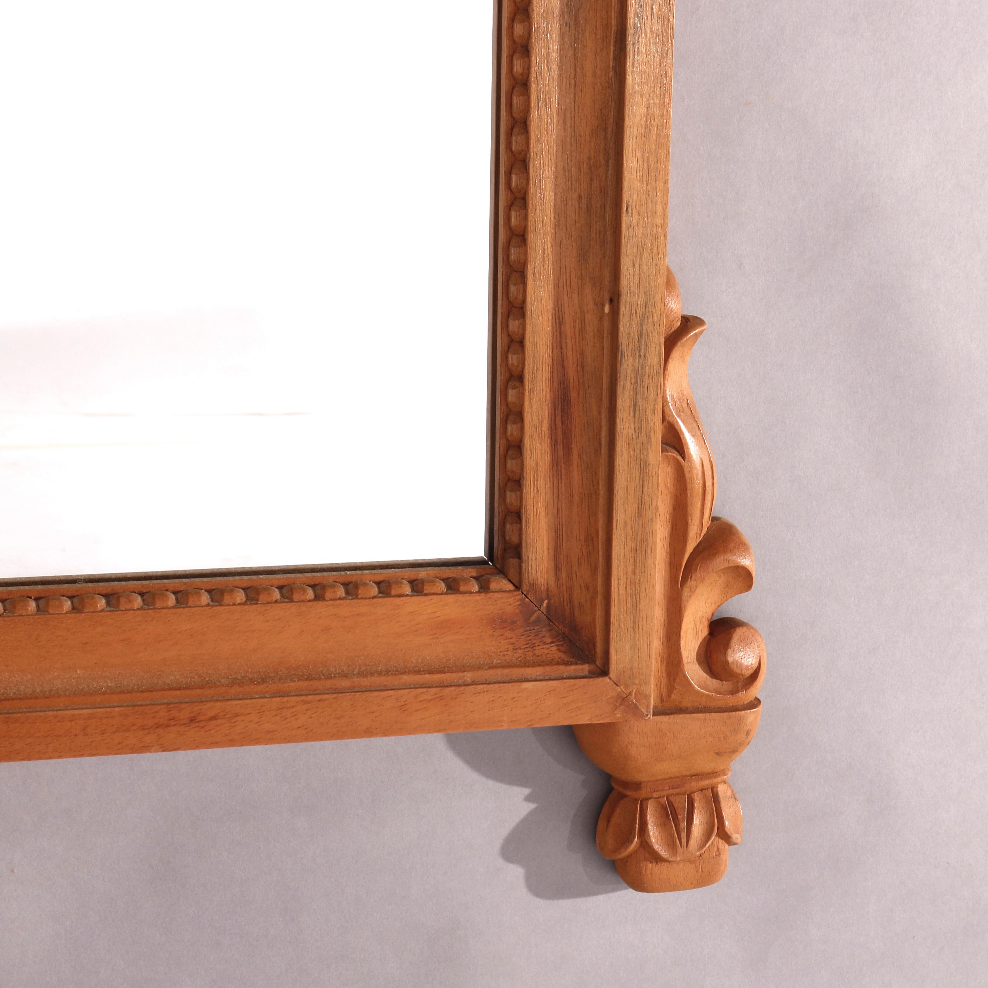 Italian Carved Hardwood Wall Mirror 20th C For Sale 3