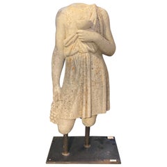 Italian Carved Limestone Garden Figure of Bacchus, Mid 20th Century, Italy