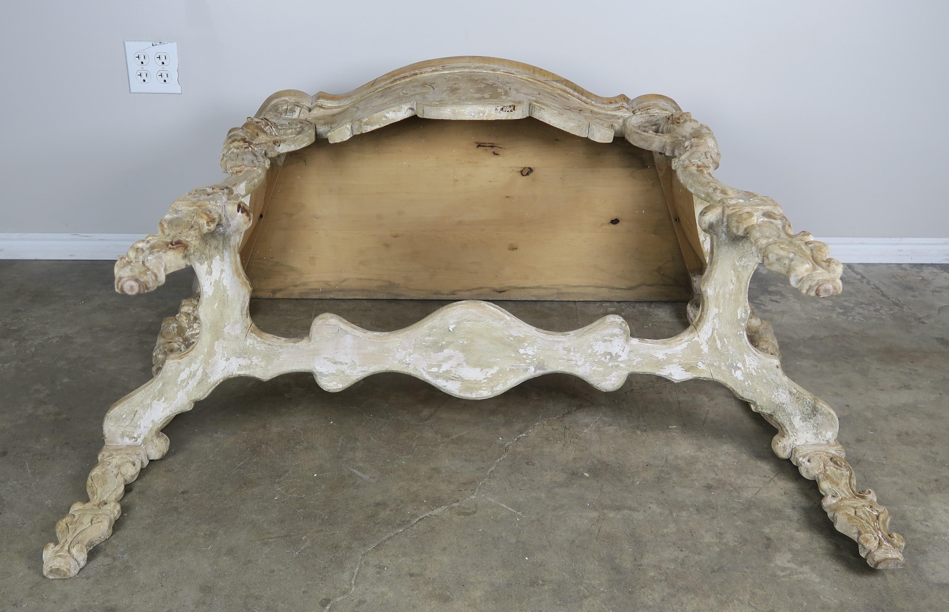 Italian Carved Painted Console, circa 1930s 6