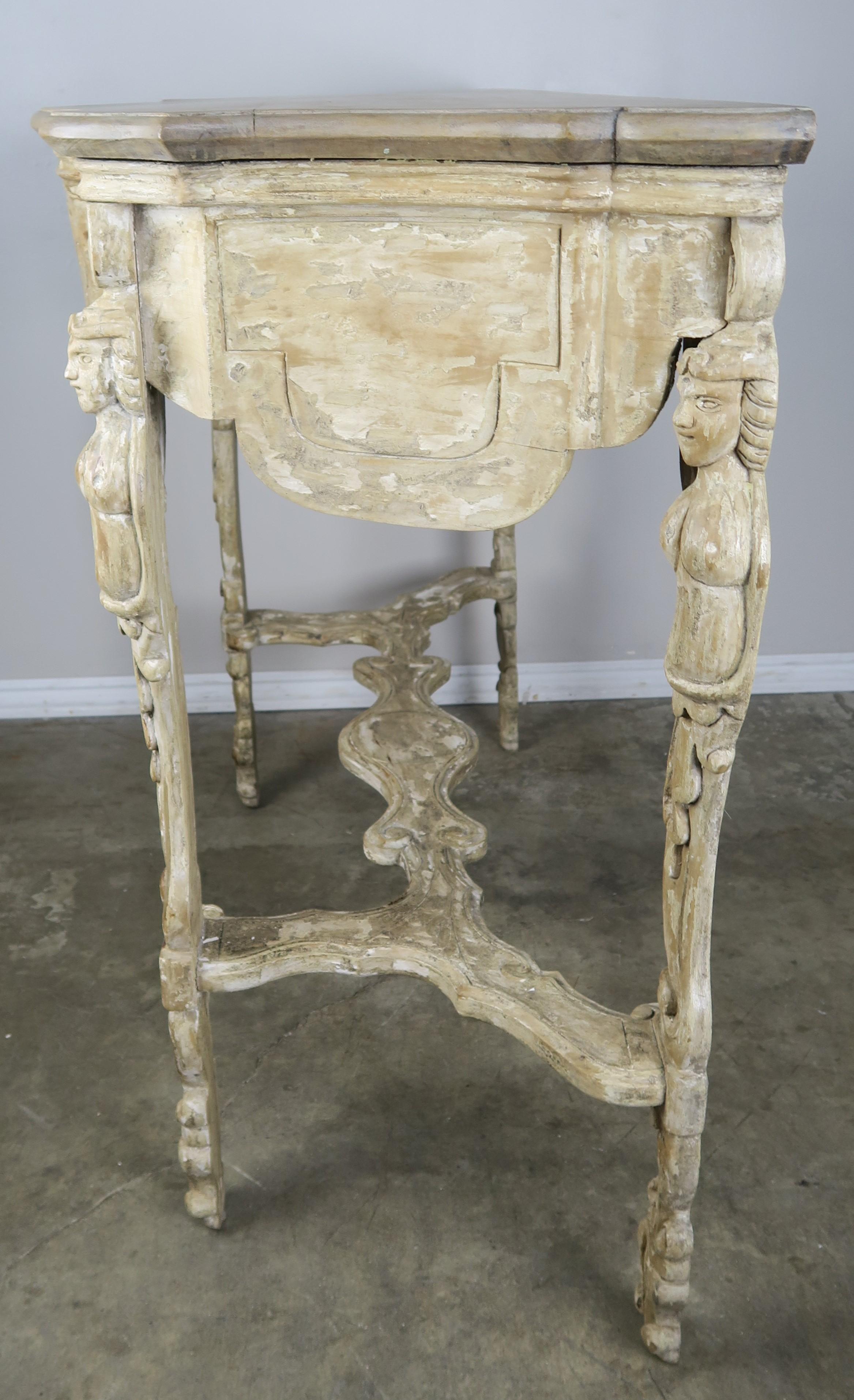 Italian Carved Painted Console, circa 1930s 2