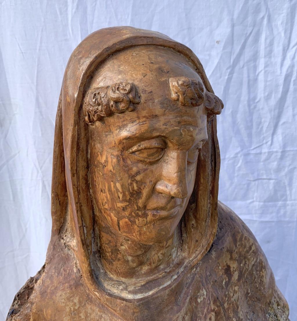 Italian Carved Painted Sculpture, Saint, Italy, 16th Century, Gilded For Sale 12