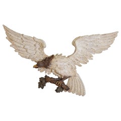 Italian Carved, Parcel-Gilt, and Painted Aquila 'Eagle', Mid-19th Century