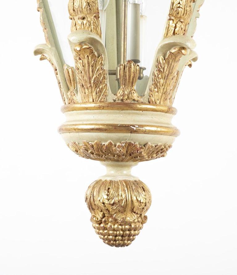 Rococo Italian Carved Parcel-Gilt Lantern