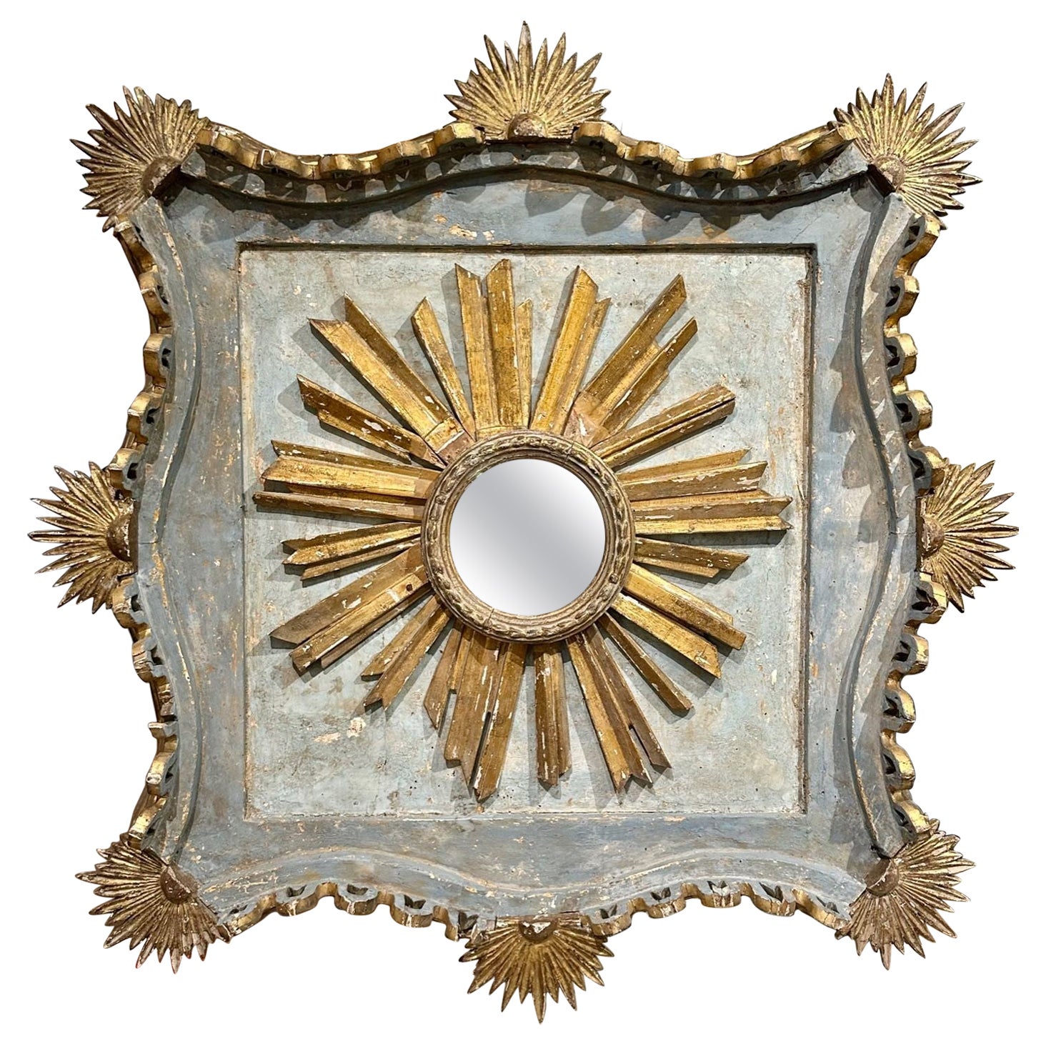 Panel italiano tallado Sunburst