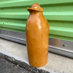 Pichet thermossulaté en sycomore sculpté italien, Manzoni Pietro, Vietri