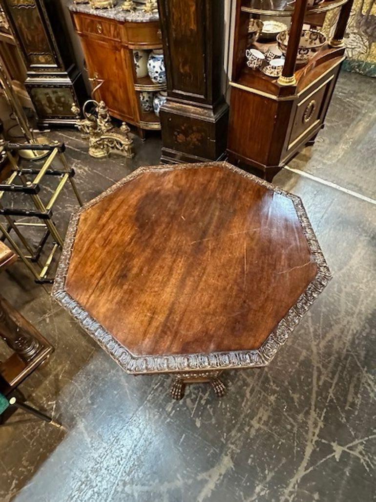 Italian Carved Walnut Table For Sale 2