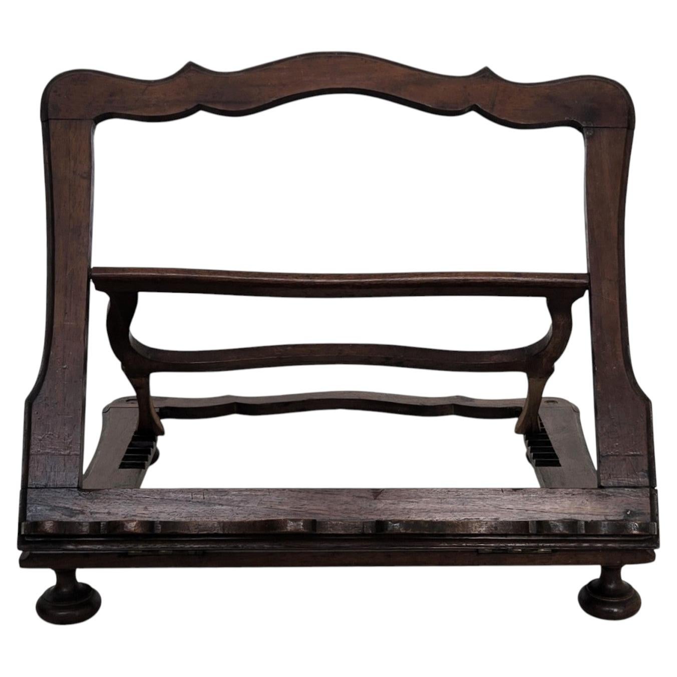 Italienisch geschnitzt Wood dekoriert einstellbar Lectern Buch Stand Rest