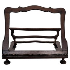 Italian Carved Wood Decorated Adjustable Lectern Book Stand Rest