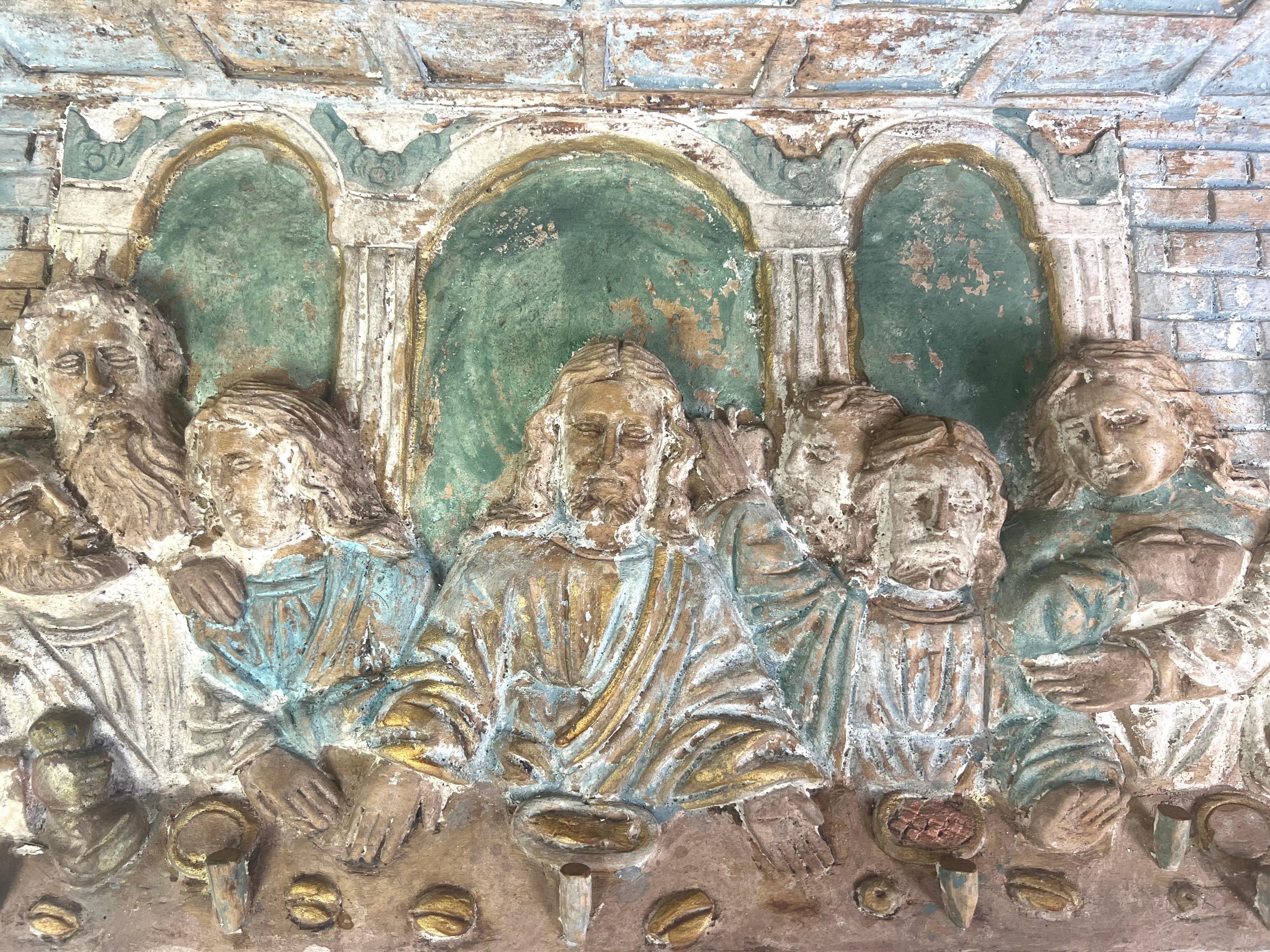 Représentation italienne en bois sculpté de 