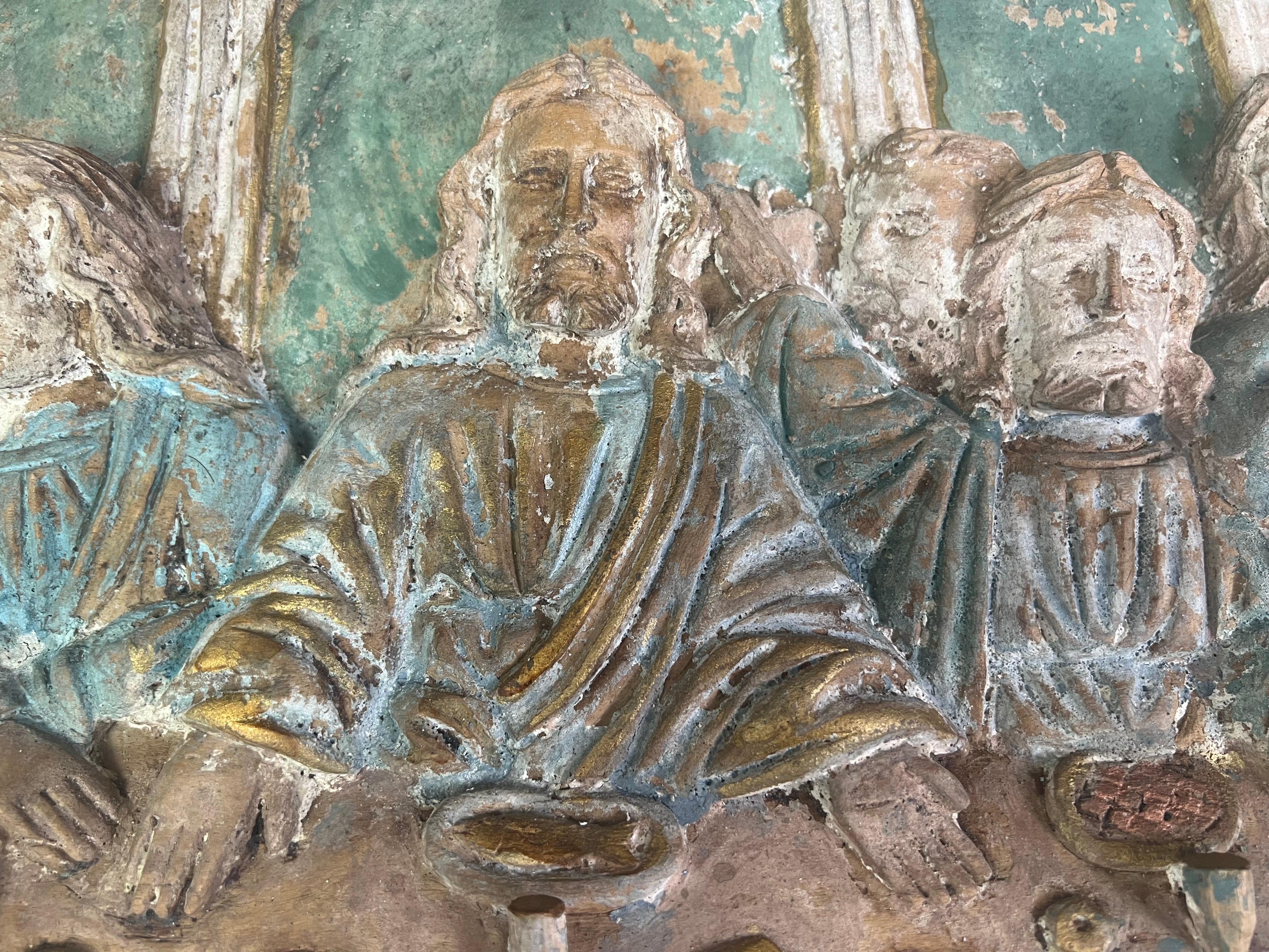 Représentation italienne en bois sculpté de 