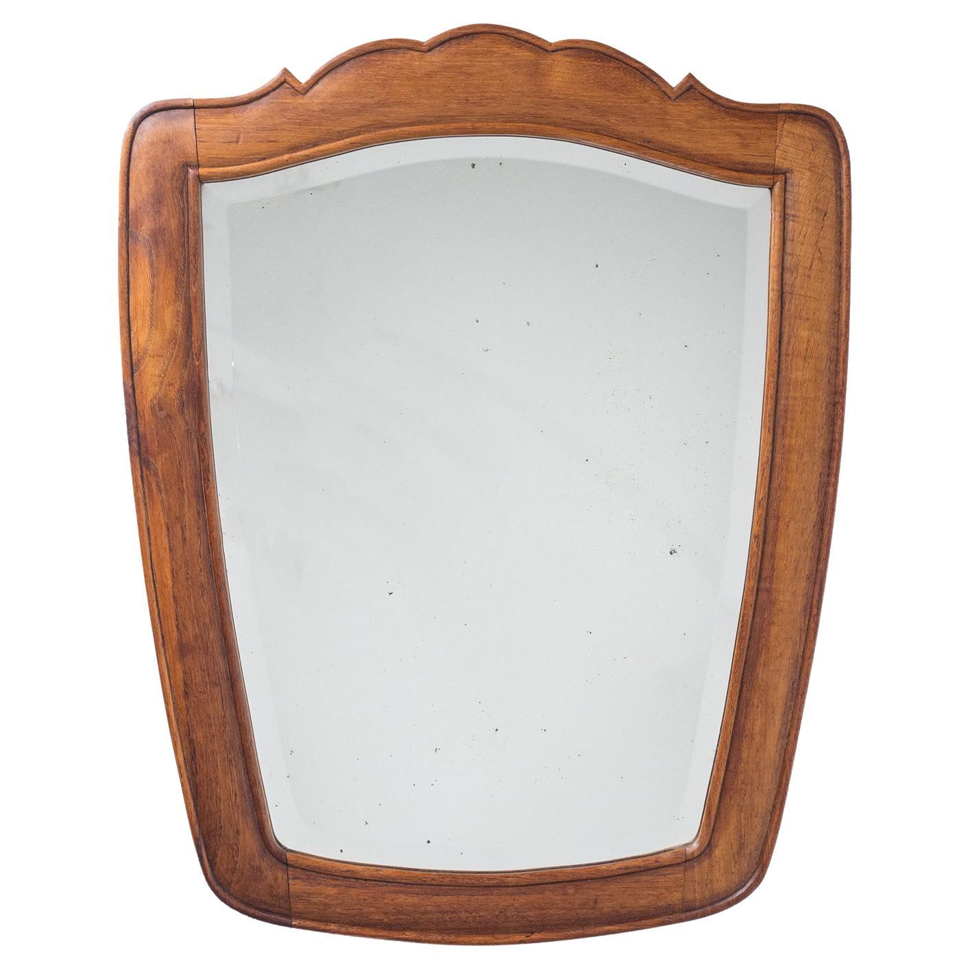 Italian Carved Wood Mirror, 1930s
