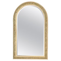 Italian Carved Wood Silvered Mirror, C. 1940