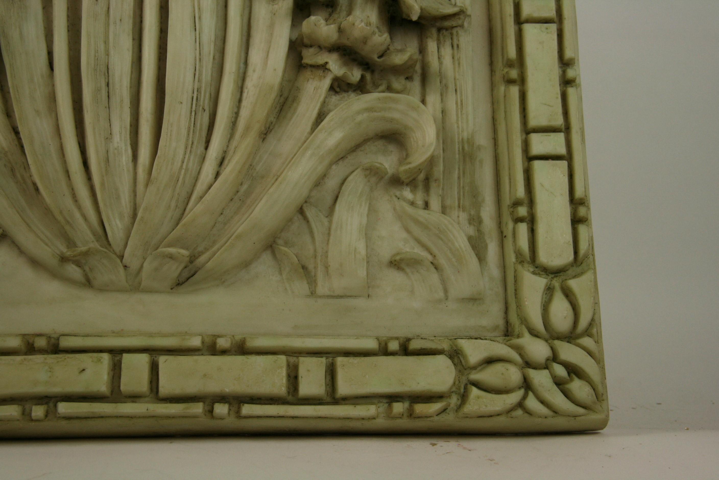 Italian Cast Resin Stone Daffodil Architectural Panel(2 panels Available) 12